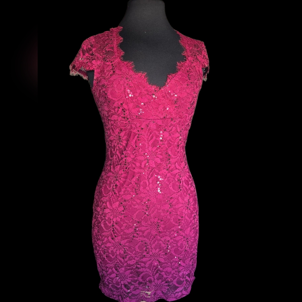 Wendye Chaitin Red Lace Dress